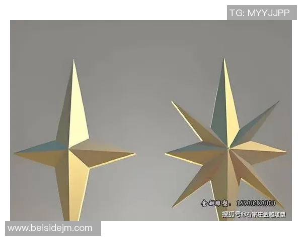 足球巨星雕刻艺术融合五角星元素展现球场荣耀与精神追求